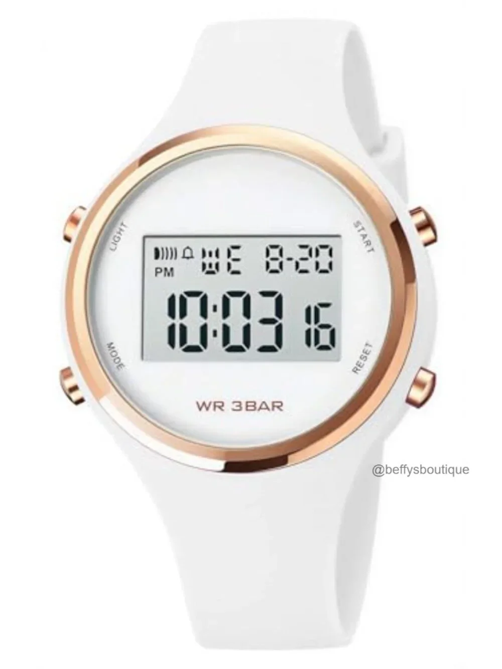 Digital Sport Watch LED Backlight Alarm Chronograph Water Resistant Women's